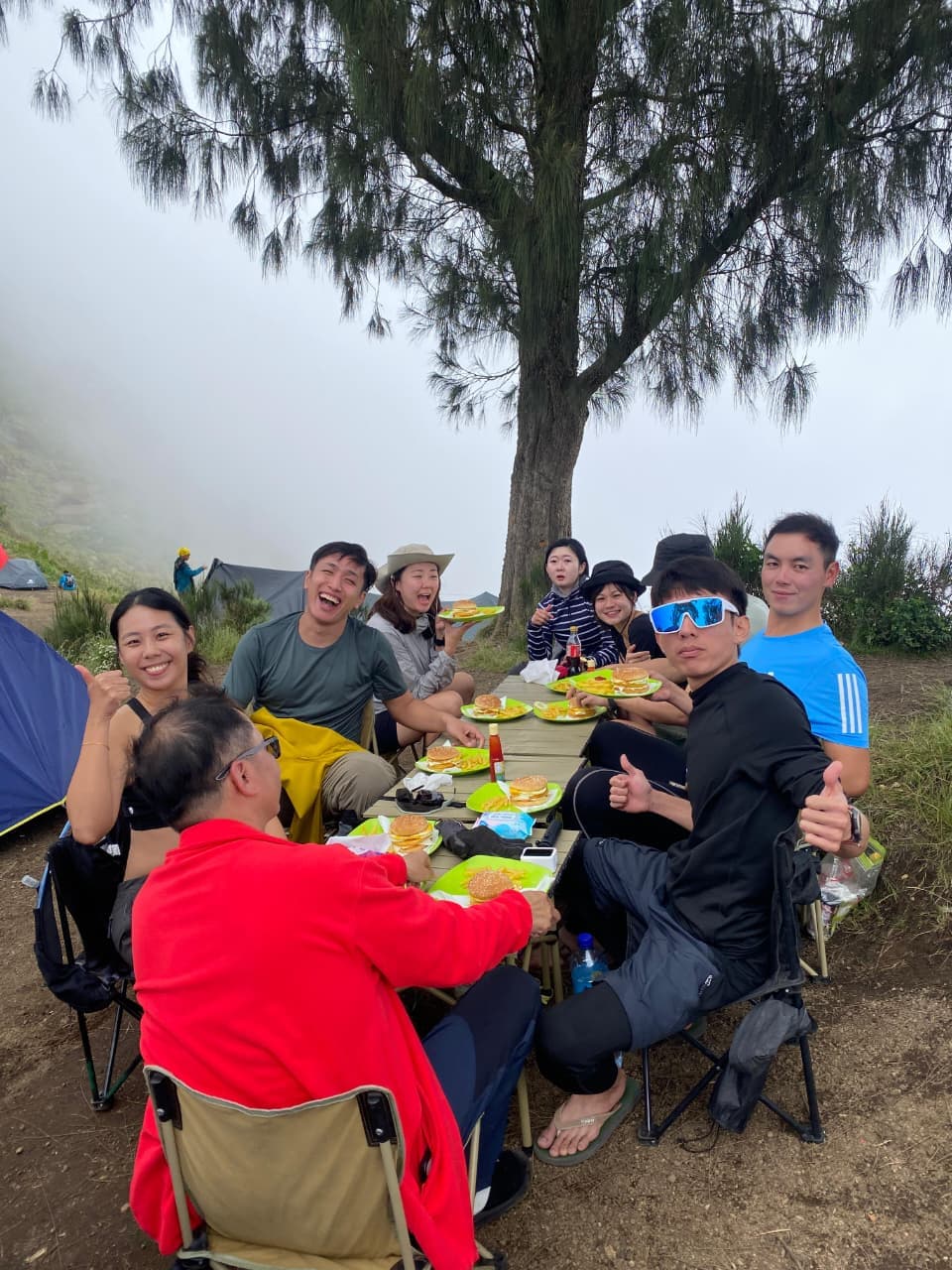 Mount Rinjani Trekking Tour Group at Summit 5